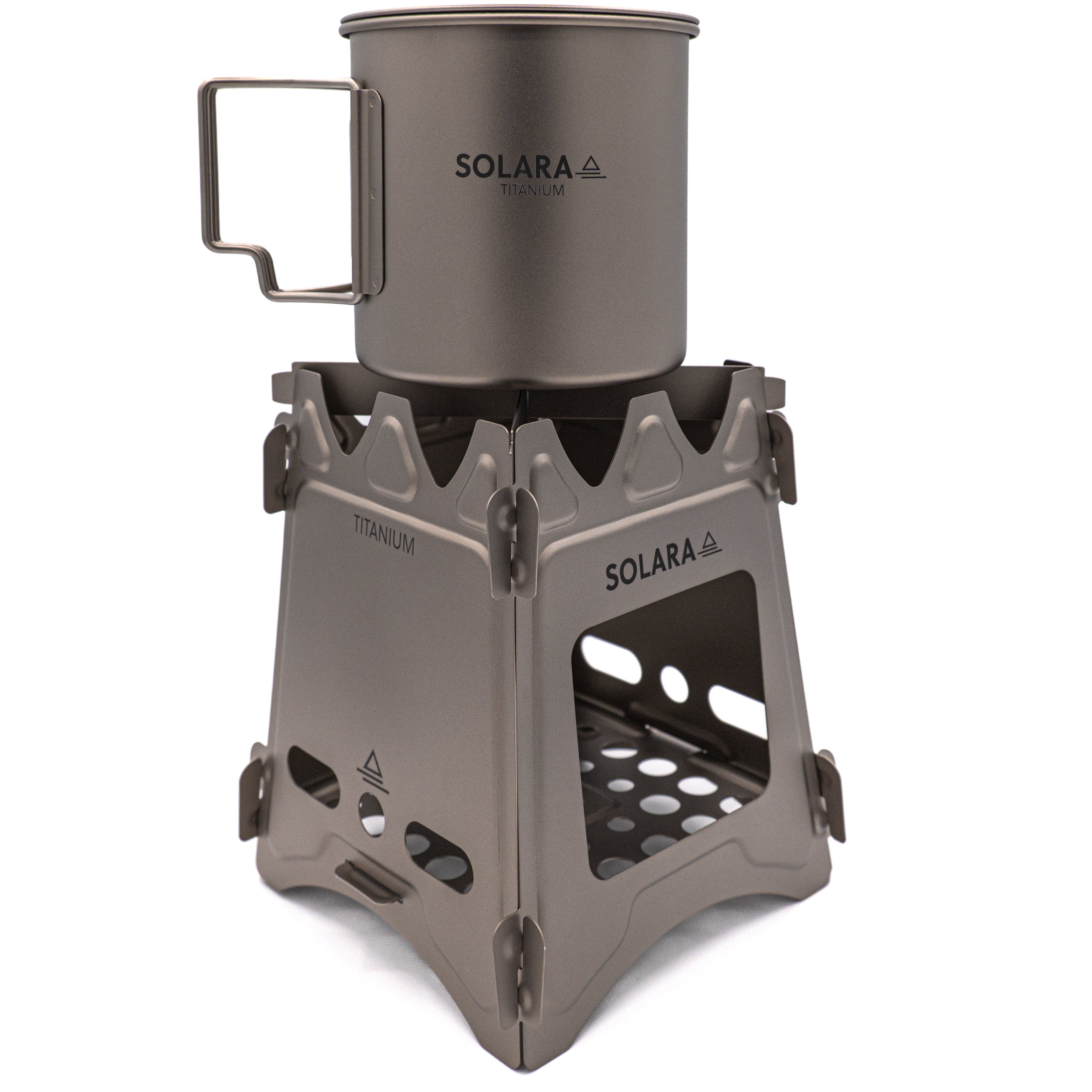 Ultralight Titanium Mug & Stove Kit