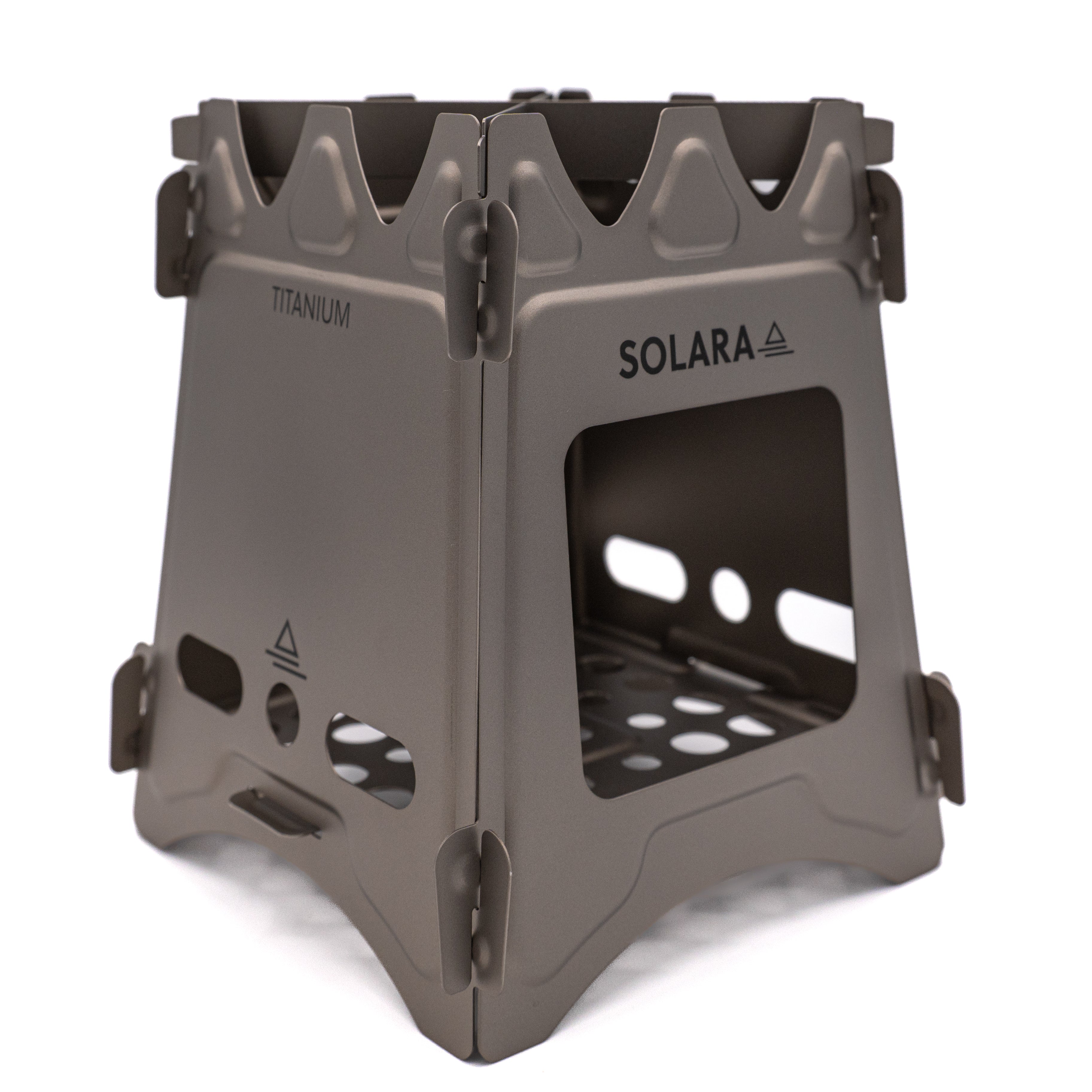 Solara Ultralight Flatpack Titanium Stove | Wood Burning Camp Stove