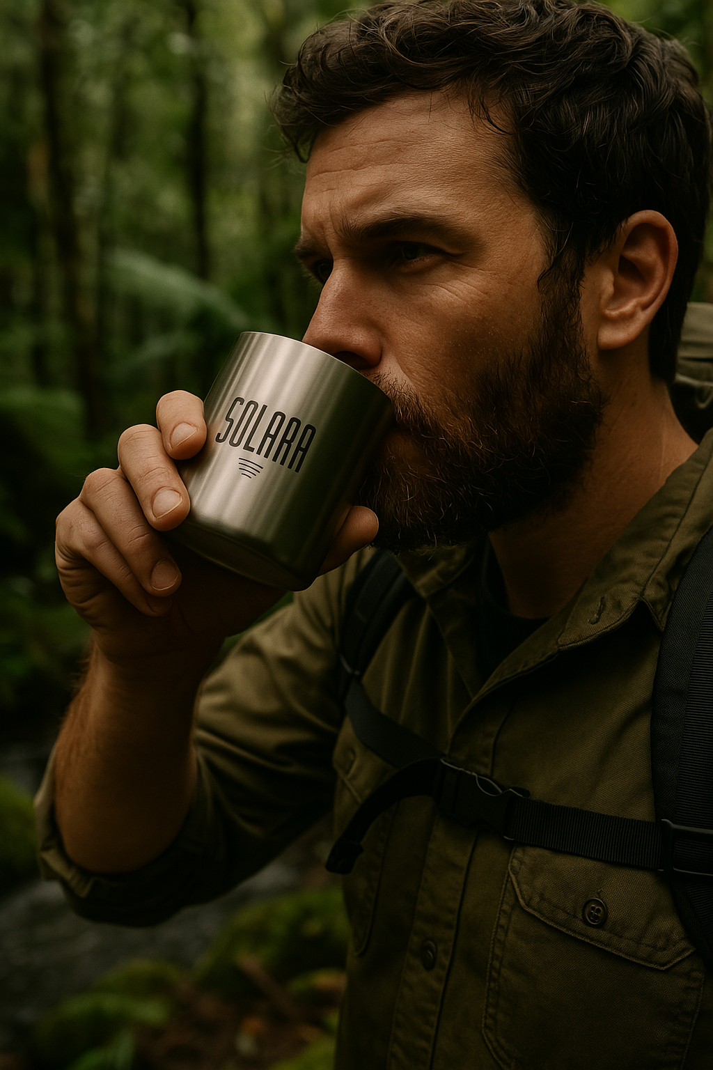 Double walled Titanium mug
