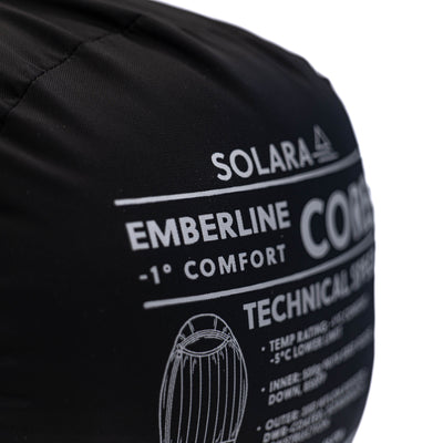 Solara Emberline Core | Ultralight Down Sleeping Bag | -1°C