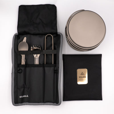 Solara Ultralight Cookset | Complete Titanium Kitchen System