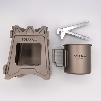 Solara Ultralight Cookset | Complete Titanium Kitchen System