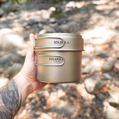 Solara Titanium 3-in-1 Cookset | Ultralight Pot, Pan & Oven System