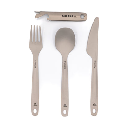 Ultralight Titanium Cutlery Set