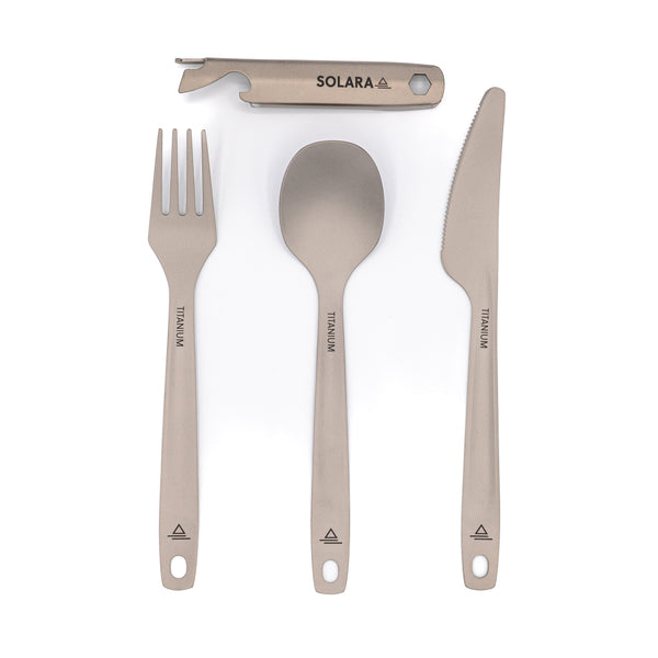 Titanium Cutlery Set | Ultralight Camping Utensils