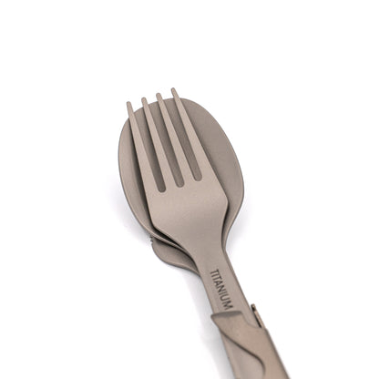 Ultralight Titanium Cutlery Set