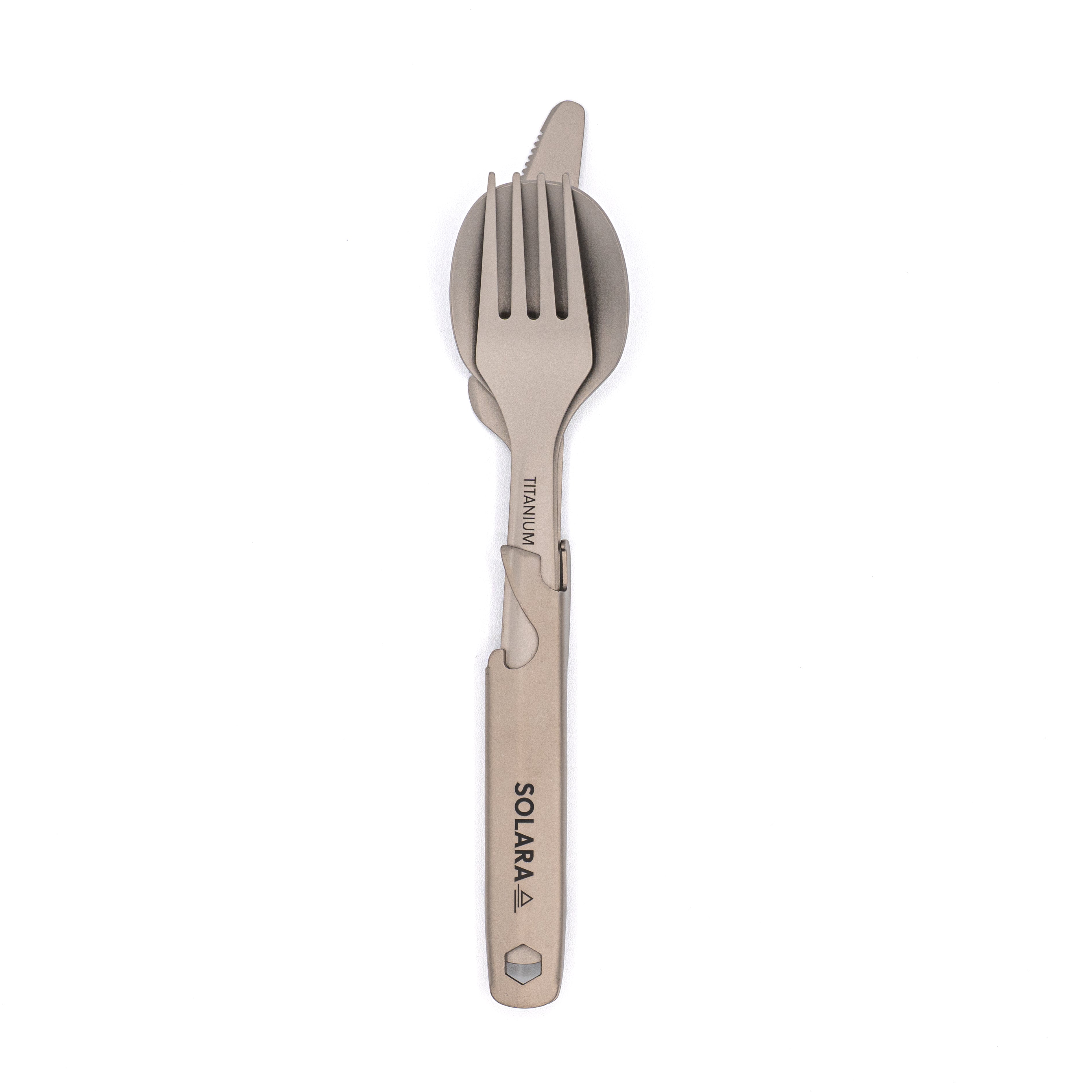 Ultralight Titanium Cutlery Set