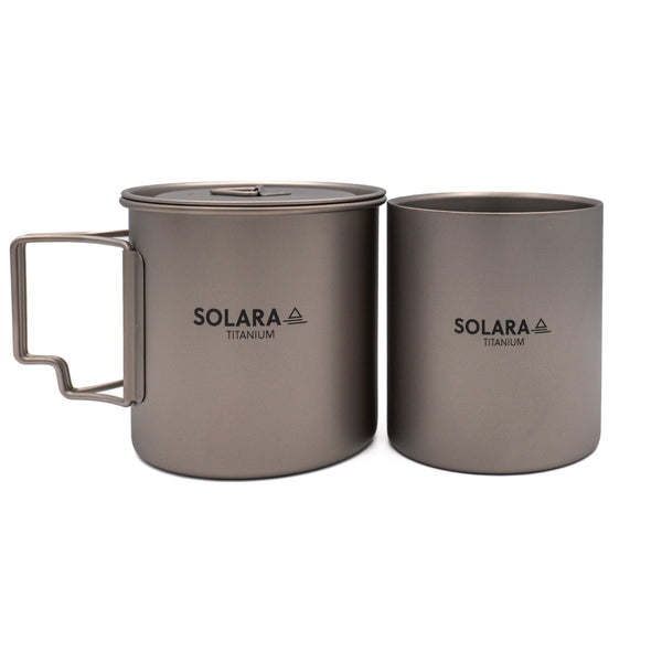 Titanium Mug System | 2-in-1 Ultralight Nesting Set