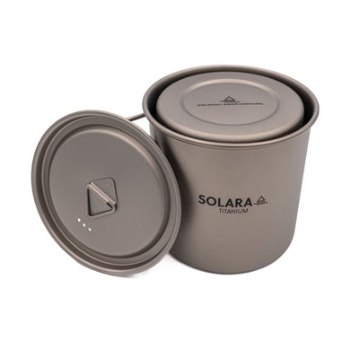 Solara Titanium Mug System | 2-in-1 Nesting Set