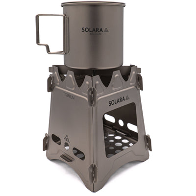 Ultralight Titanium Mug & Stove Kit