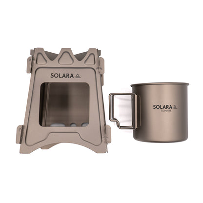 Ultralight Titanium Mug & Stove Kit