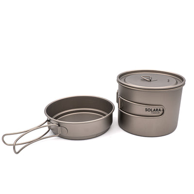 Solara Titanium 3-in-1 Cookset | Ultralight Pot, Pan & Oven System