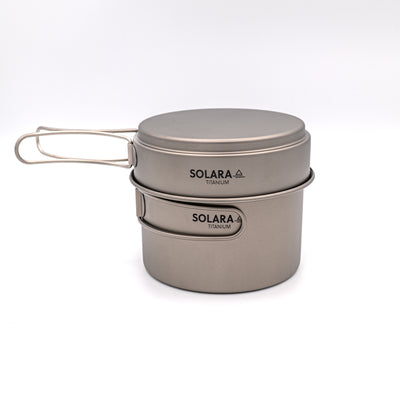 Solara Titanium 3-in-1 Cookset | Ultralight Pot, Pan & Oven System