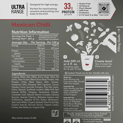 Radix Ultra Meals - 800kcal Meals | Solara x Radix Nutrition