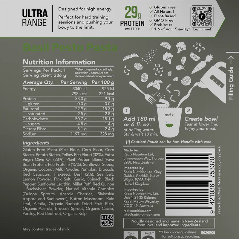 Radix Ultra Meals - 800kcal Meals | Solara x Radix Nutrition